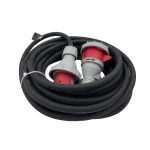 415V Rubber Extension Lead 10m 2.5mm 32A 5Core Plug and Coupler