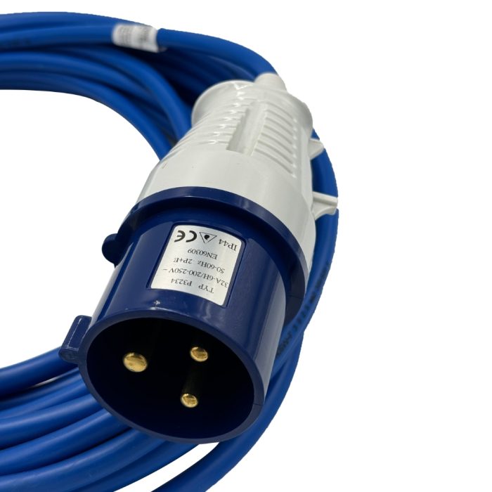 240V Extension Lead 14m 2.5mm with 32A Plug and 1x32A Sockets