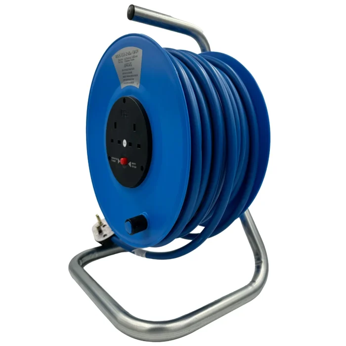 240V Cable Reel 25m 1.5mm with 13A Plug and 2x13A Sockets