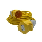 110V Extension Lead 14m 4mm with 32A Plug and 32A Coupler