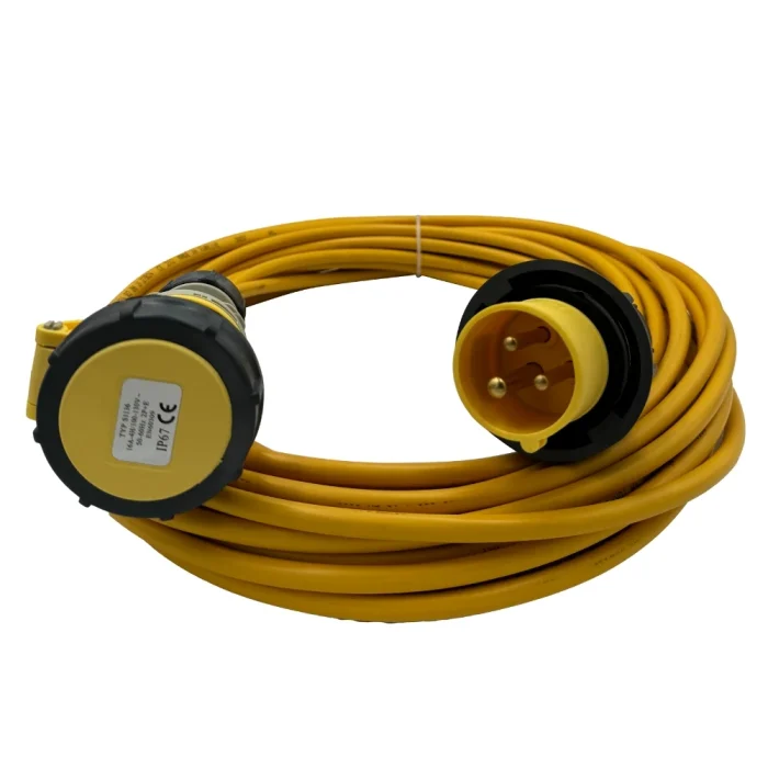 110V Extension Lead 14m 1.5mm with 16A Plug and 16A Coupler