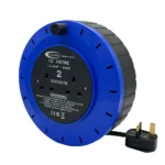 240V Cassette Reel 10m 1.25mm with 13A Plug and 2x13A Sockets