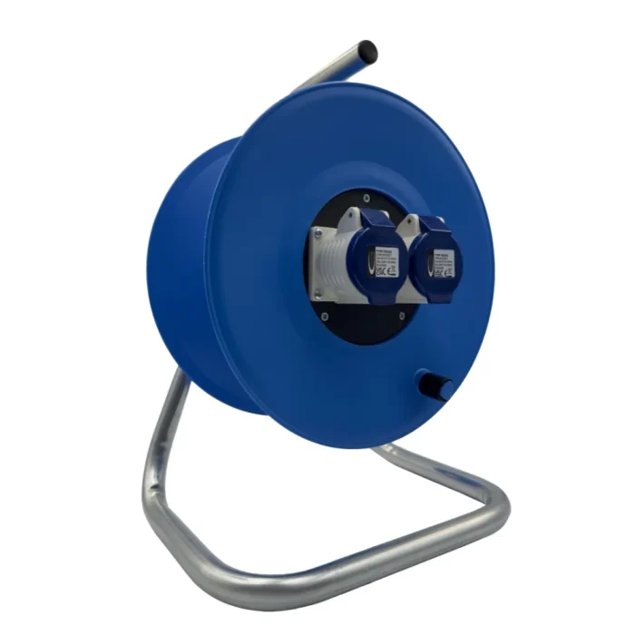 240V Cable Reel Empty Drum with 2x16A Sockets