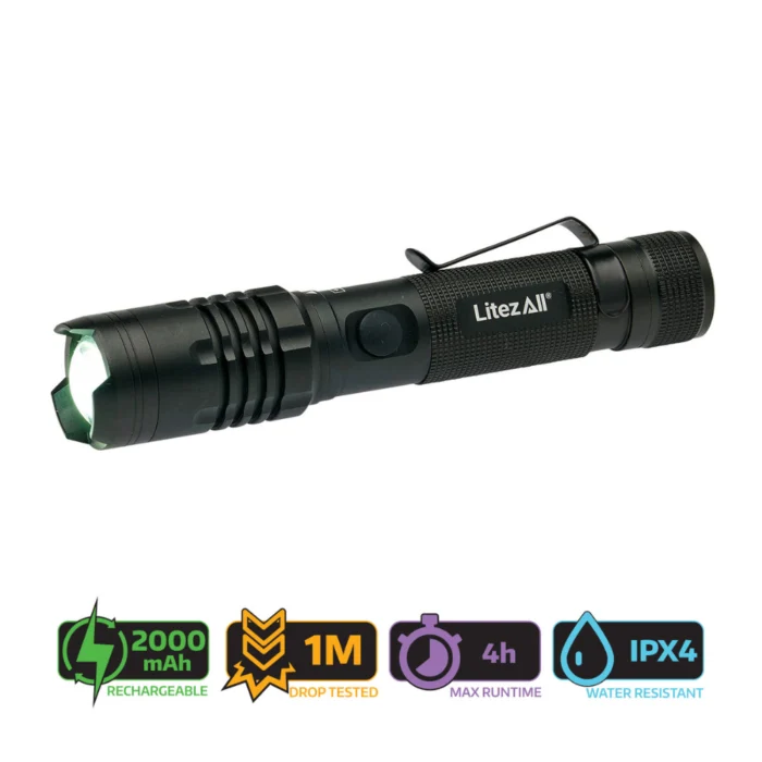 LitezAll Rechargable Tachtical Torch