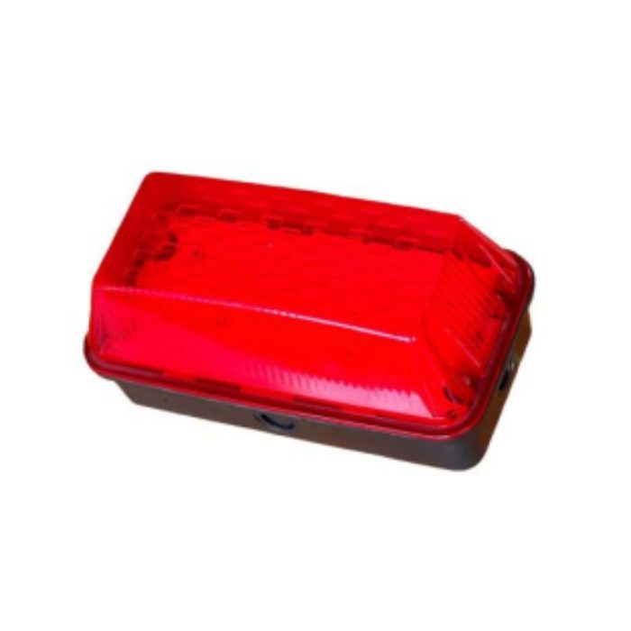 6W LED BULKHEAD RED LENS